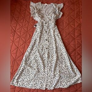 Sienna Sky Floral Button-Down Maxi Dress